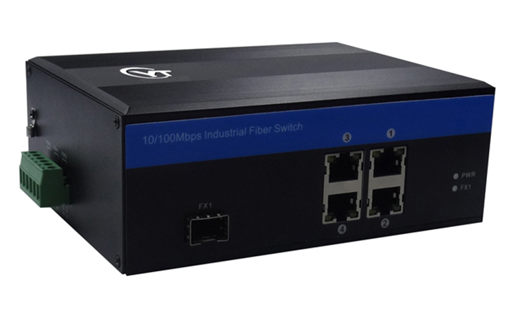 YTW104-SFP系列 1路百兆FX光口+4路百兆以太網電口