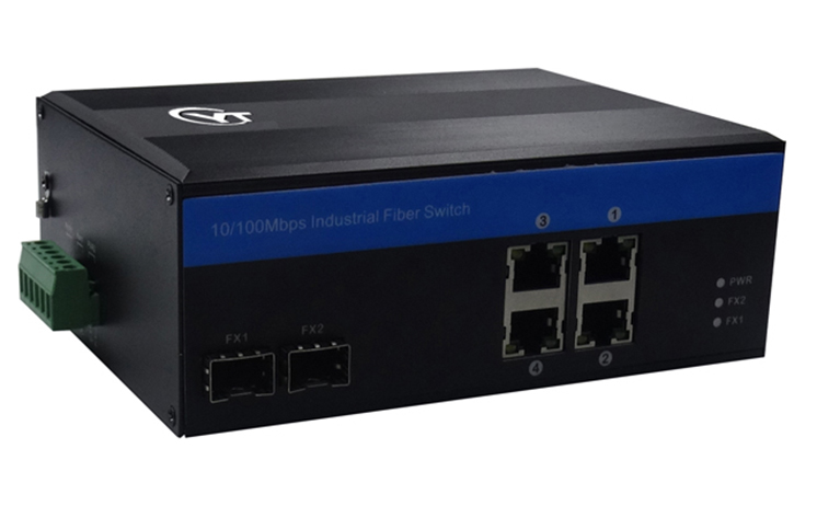 YTW204-SFP系列 2路百兆FX光口+4路百兆以太網電口