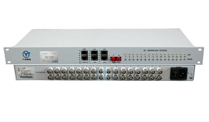 16×E1/以太網 卡式協議轉換器 YT-X32